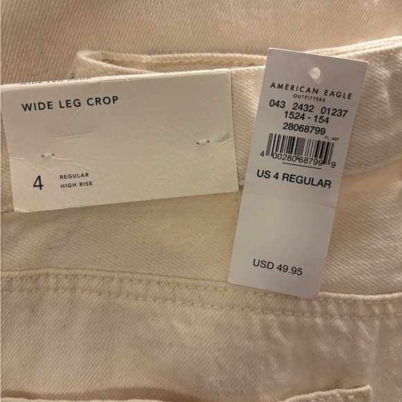 NWT AE wide leg crop jeans - Picture 4 of 4